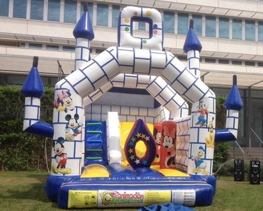 Castillo hinchable en Valencia Mickey Mouse